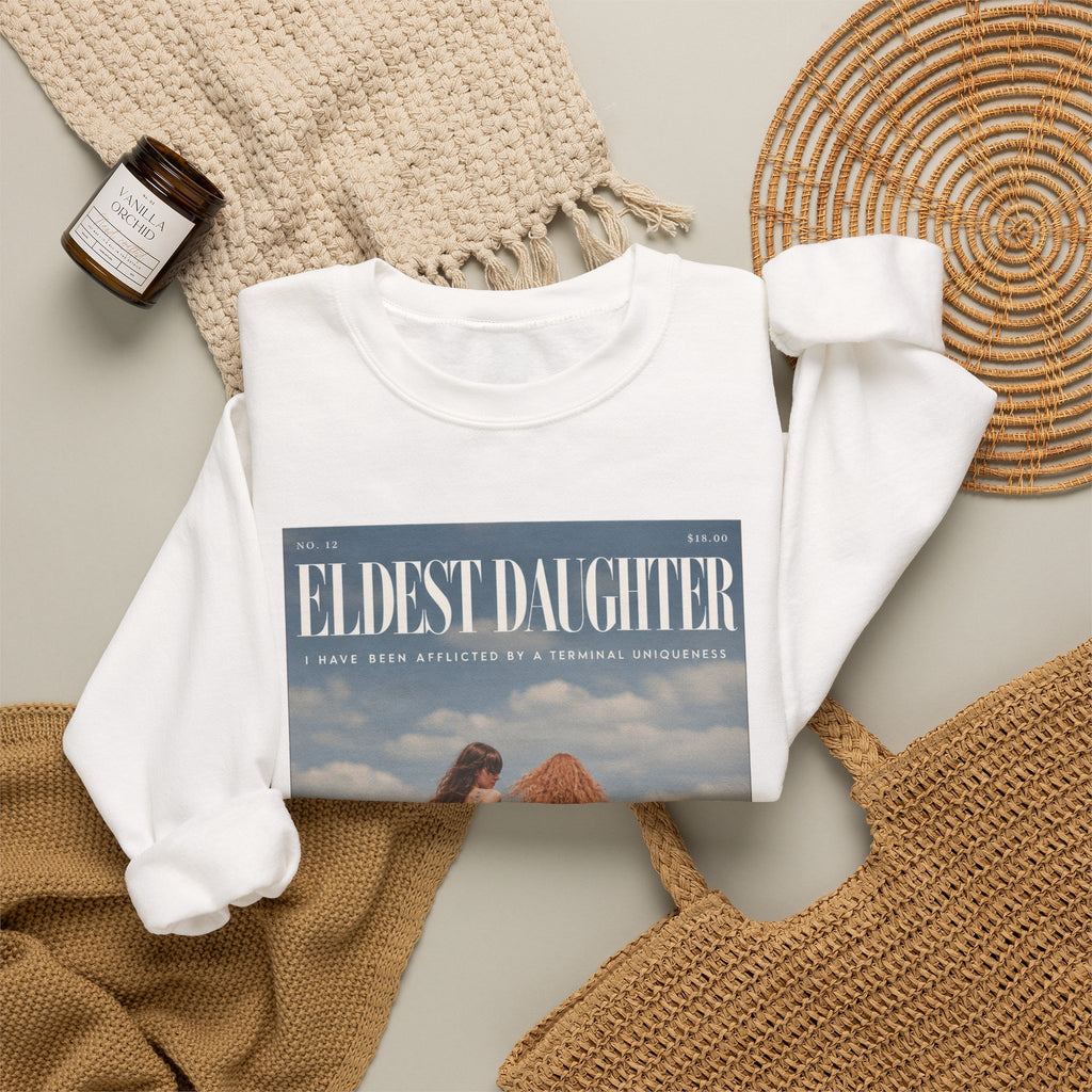 Eldest Daughter Graphic Sweatshirt – Vintage Field Photo Crewneck