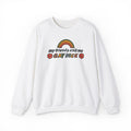 Gay Nick Rainbow Crewneck Sweatshirt — "My Friends Call Me Gay Nick" Retro Pride Pullover