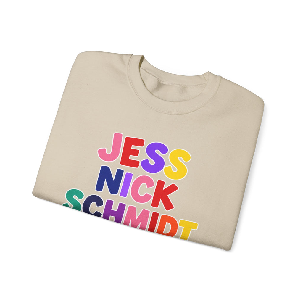 Colorful Stack Names Design (Jess, Nick, Schmidt, Winston, Cece)