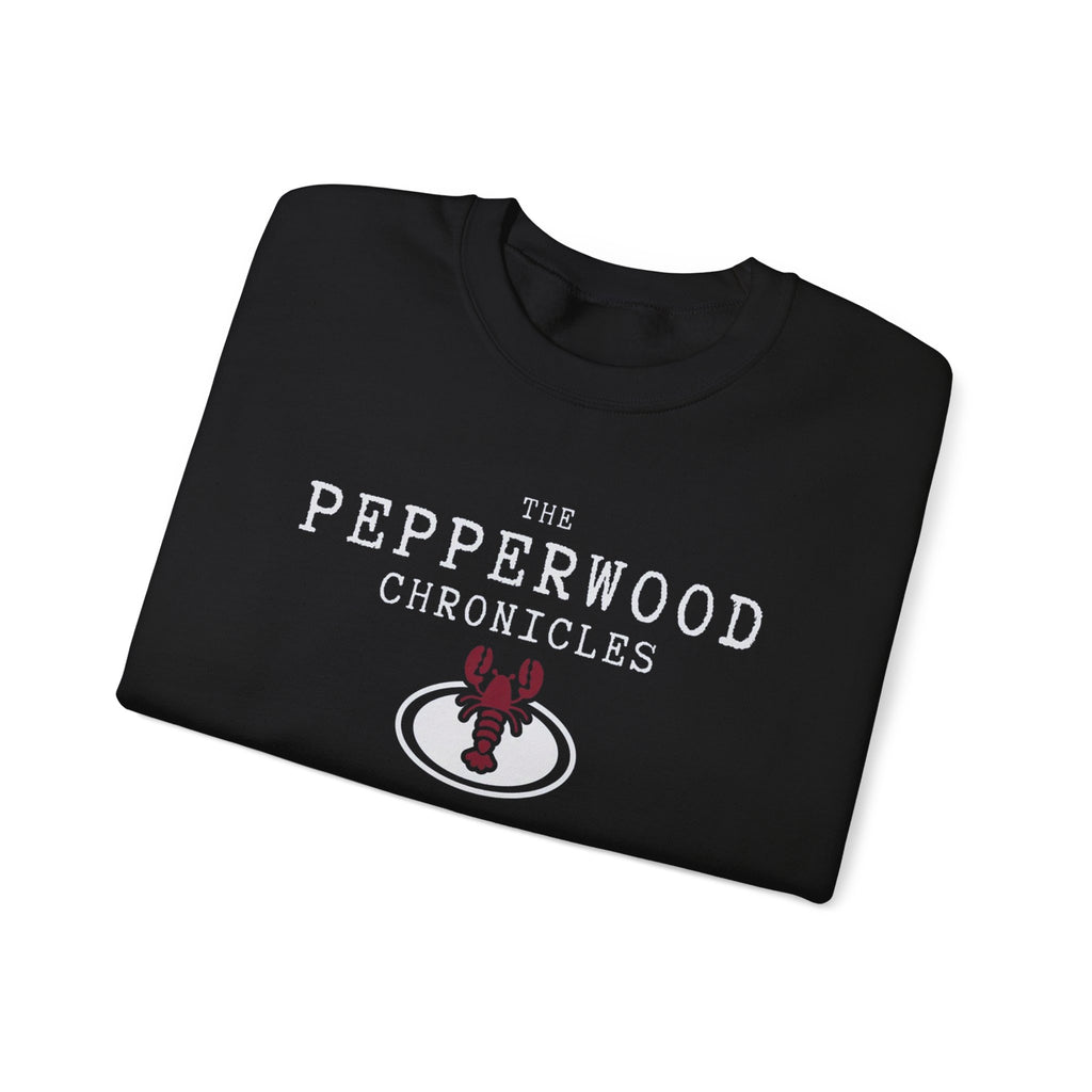 Crewneck Sweatshirt — The Pepperwood Chronicles Graphic Pullover (Lobster Emblem)