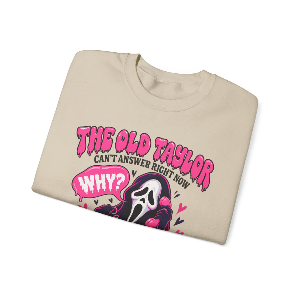 Cute Pink Scream Ghost “The Old Taylor Can’t Answer Right Now…Oh, She’s Gone” Graphic