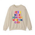 Colorful Stack Names Design (Jess, Nick, Schmidt, Winston, Cece)