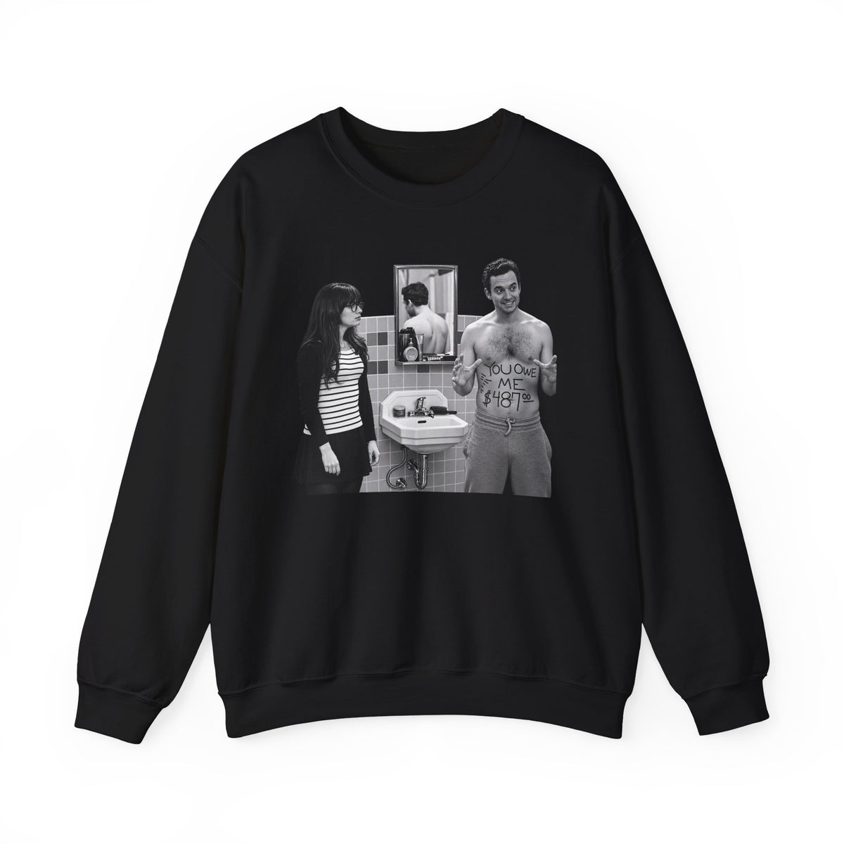 Retro 90s TV Scene Crewneck Sweatshirt