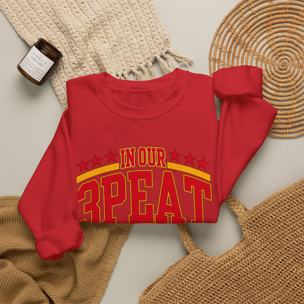 In Our 3PEAT Era" Vintage Sports Pride Pullover