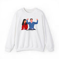 Crewneck Sweatshirt — 'Twenty-Kings' Minimal Couple Illustration