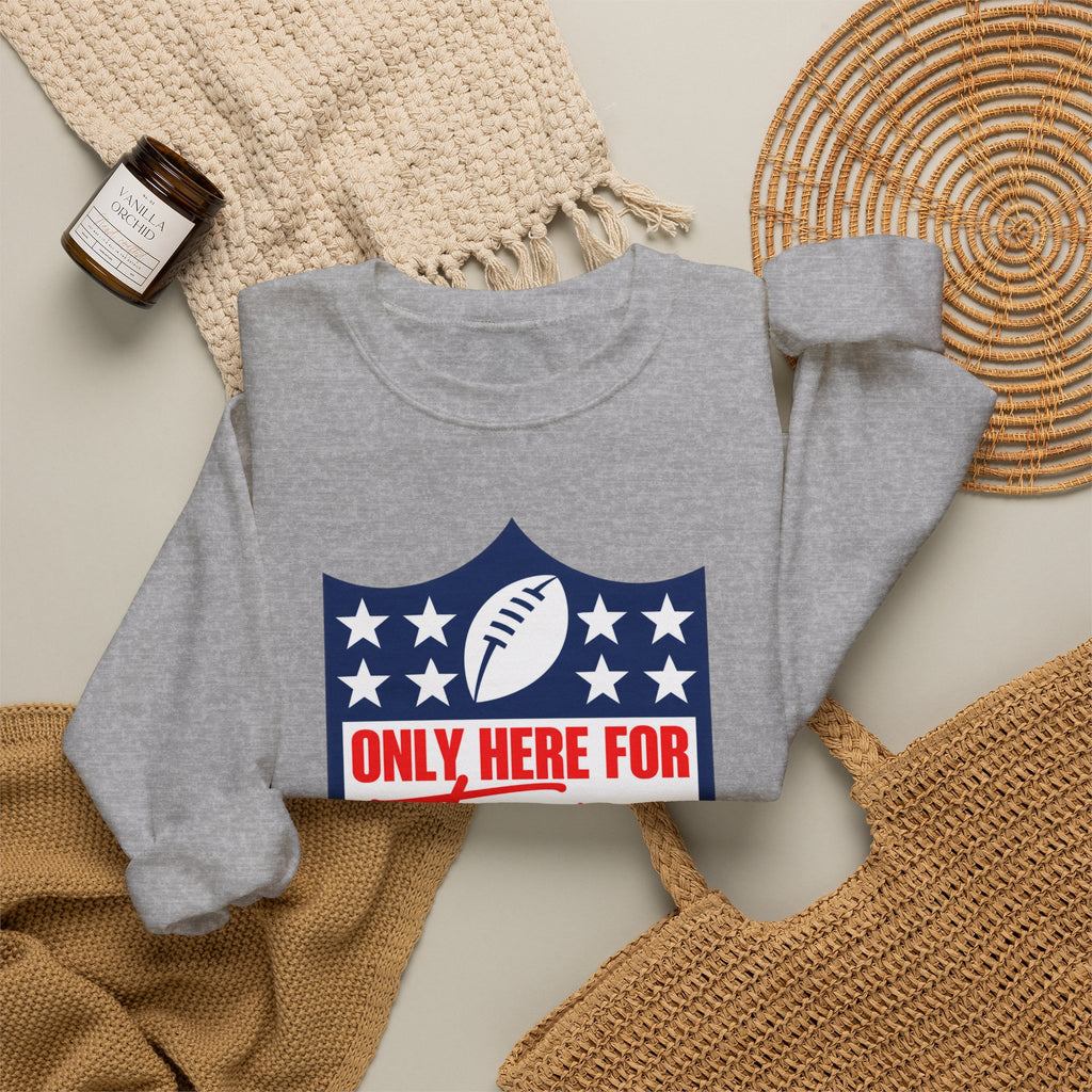 Only Here for Taylor Football Fan Crewneck Sweatshirt