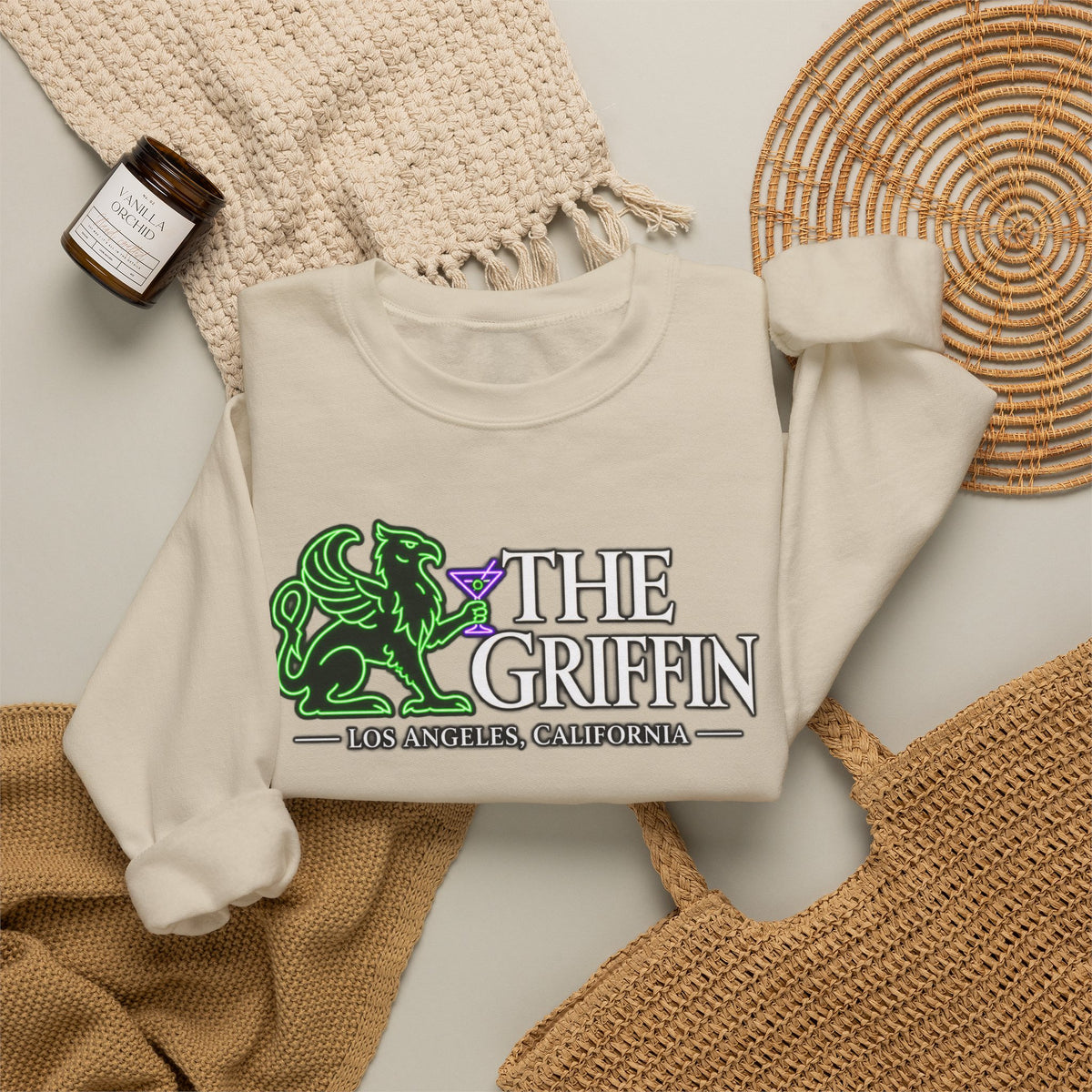 Griffin Bar Crewneck Sweatshirt — "The Griffin" Los Angeles Logo