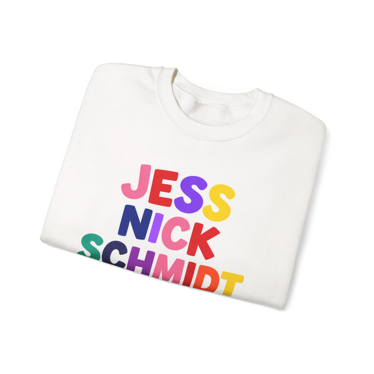 Colorful Stack Names Design (Jess, Nick, Schmidt, Winston, Cece)