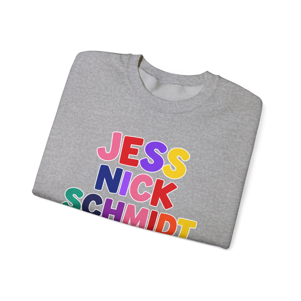 Colorful Stack Names Design (Jess, Nick, Schmidt, Winston, Cece)