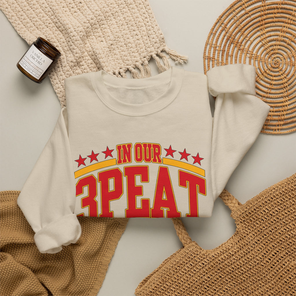 In Our 3PEAT Era" Vintage Sports Pride Pullover