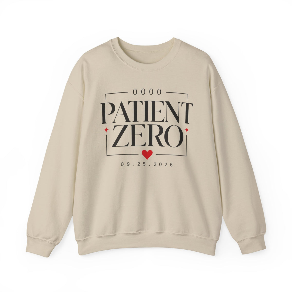 Patient Zero Crewneck Sweatshirt – Retro Medical Tribute Pullover