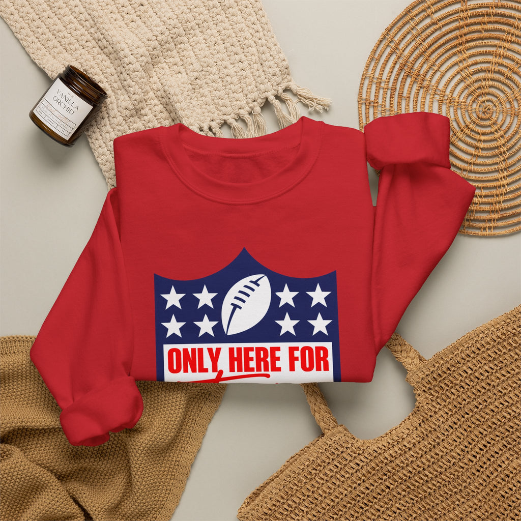 Only Here for Taylor Football Fan Crewneck Sweatshirt