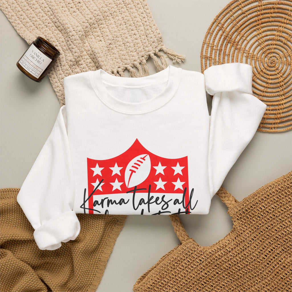 Crewneck Sweatshirt — “Gonna Take All My Friends to the Super Bowl” Football Shield