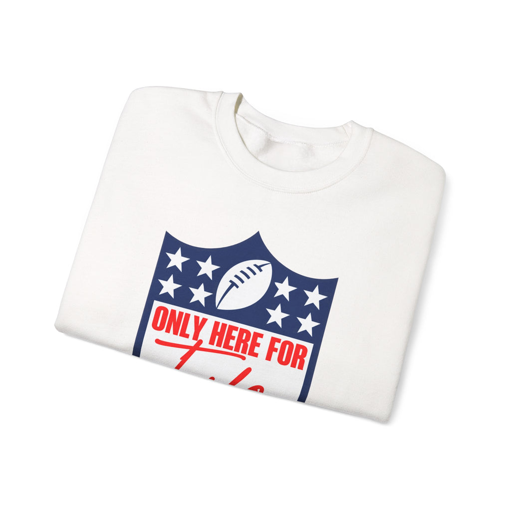 Only Here for Taylor Football Fan Crewneck Sweatshirt