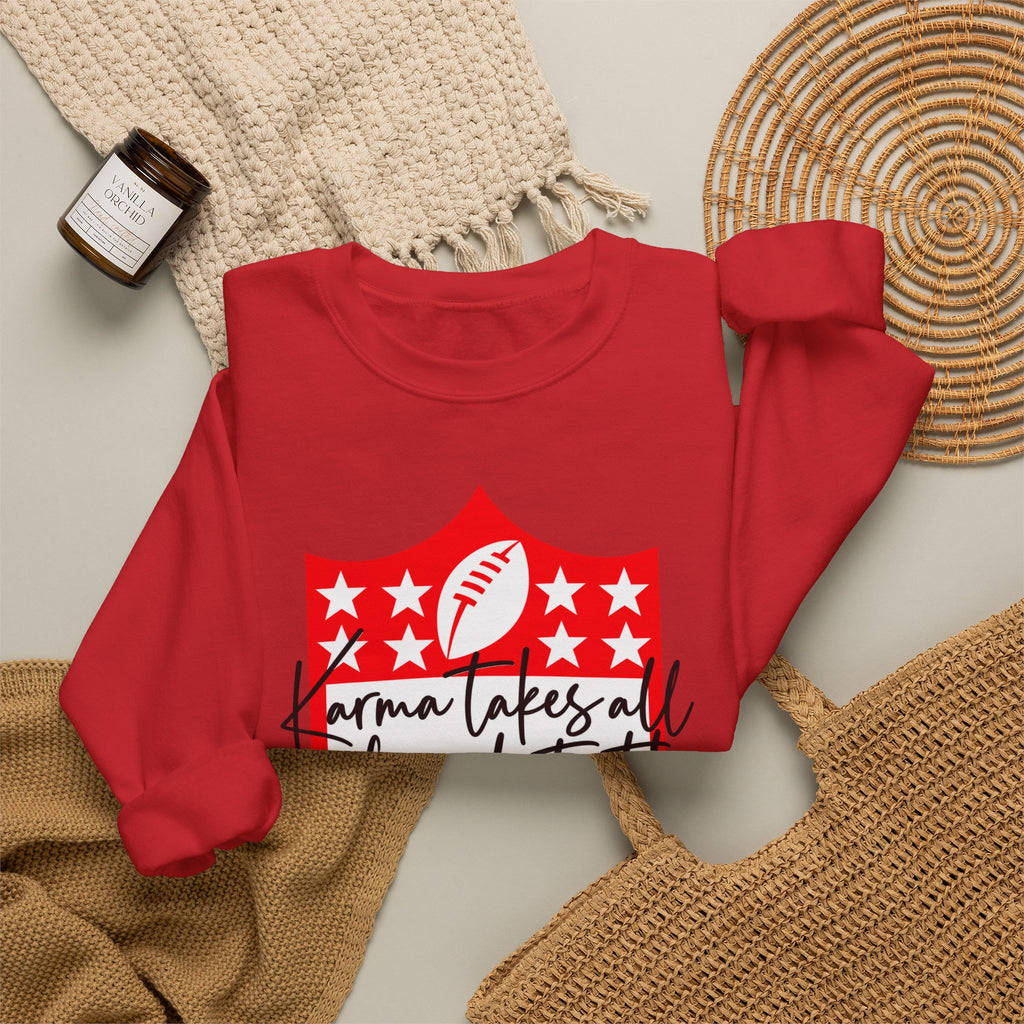 Crewneck Sweatshirt — “Gonna Take All My Friends to the Super Bowl” Football Shield