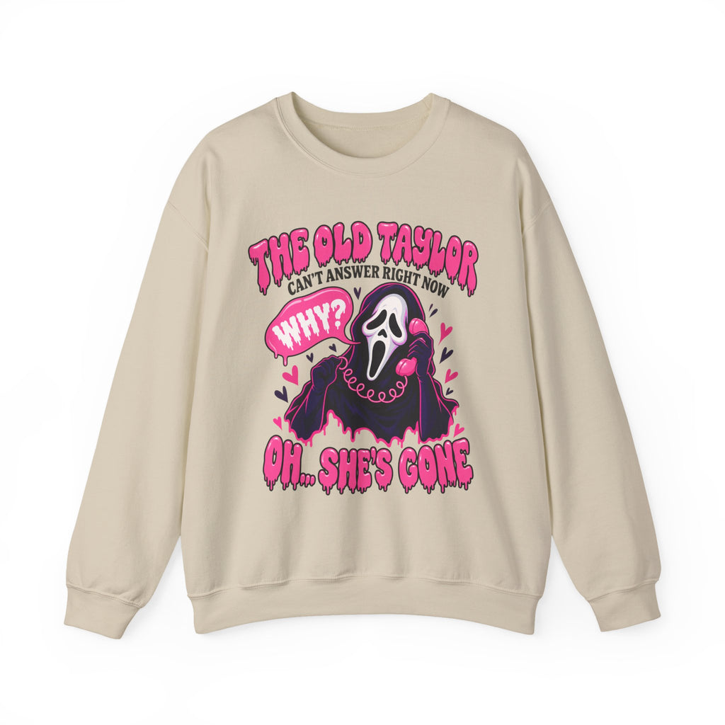 Cute Pink Scream Ghost “The Old Taylor Can’t Answer Right Now…Oh, She’s Gone” Graphic
