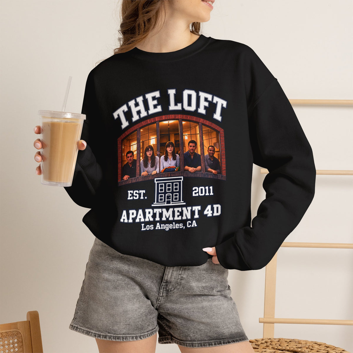 The Loft Apartment 4D Crewneck Sweatshirt - Vintage Los Angeles TV Parody