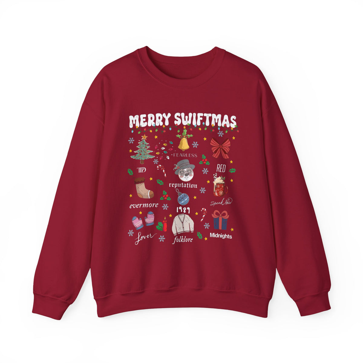 Merry Swiftmas Eras Holiday Crewneck